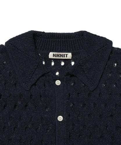 wave pattern KNIT shirt_10