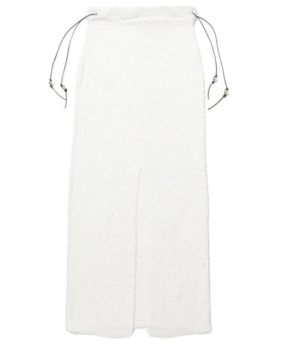 dry shaggy KNIT long skirt_16