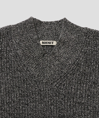 soft wool short V-neck KNIT_6