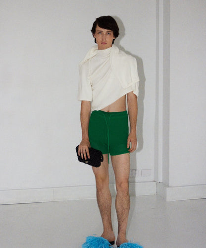 paper mix KNIT shorts_1