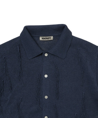 paper mix fringe KNIT shirts_11