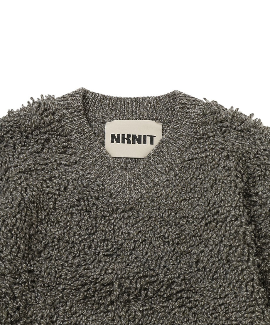 mop mix color v-neck KNIT_8