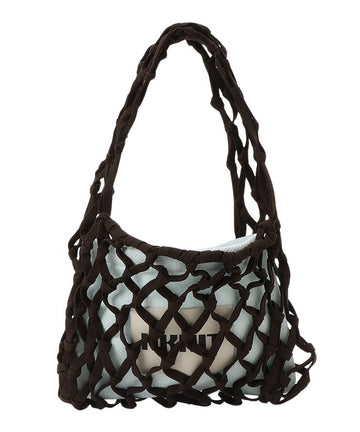 suede macrame bag [small] – NKNIT