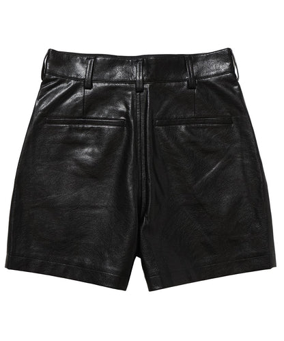 vegan leather short pants_12