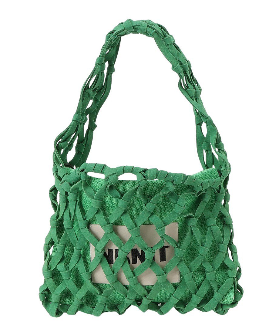 NKNIT suede macrame bag 【small】 suede macrame bag [small] – NKNIT