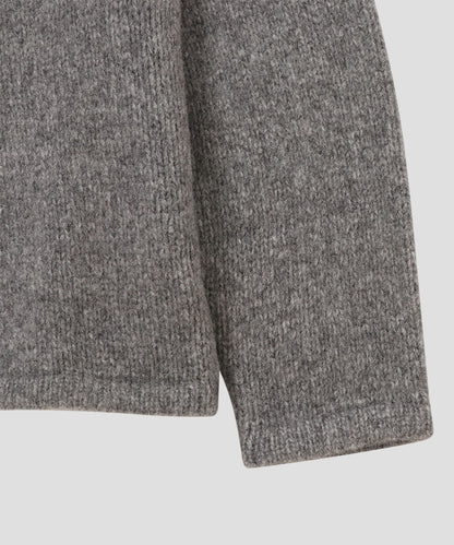camel mix hooded KNIT_10