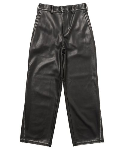 vegan leather high-rise pants_4