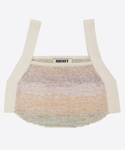 cotton rib short knit tank top_2