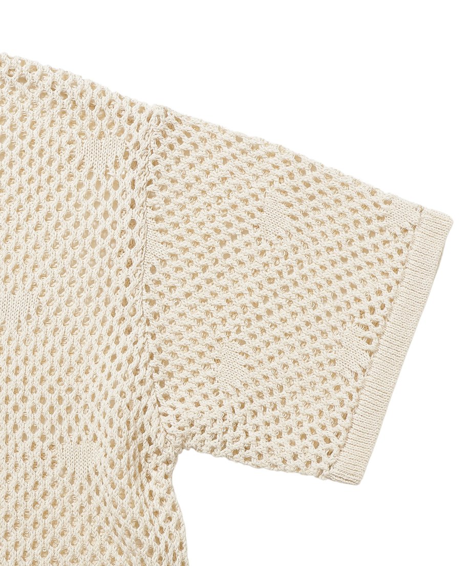 mesh♡ pattern KNIT shirt_10