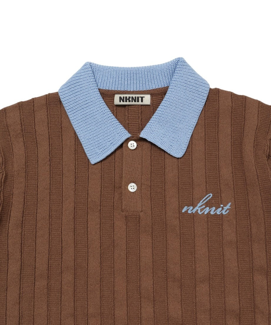 mix gauge logo KNIT shirts_11