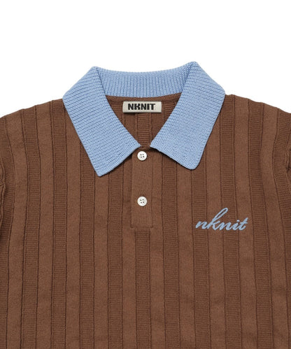 mix gauge logo KNIT shirts_11