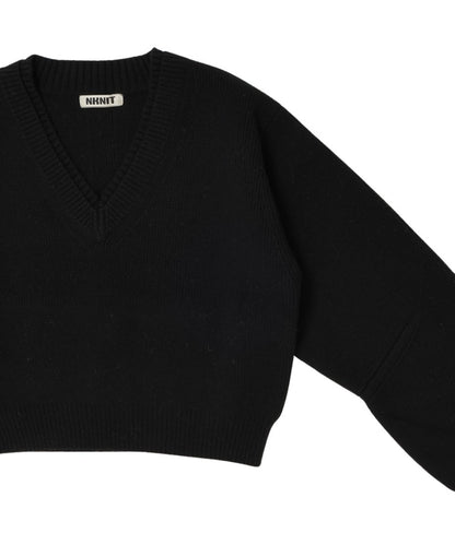 V-neck mix color KNIT_14