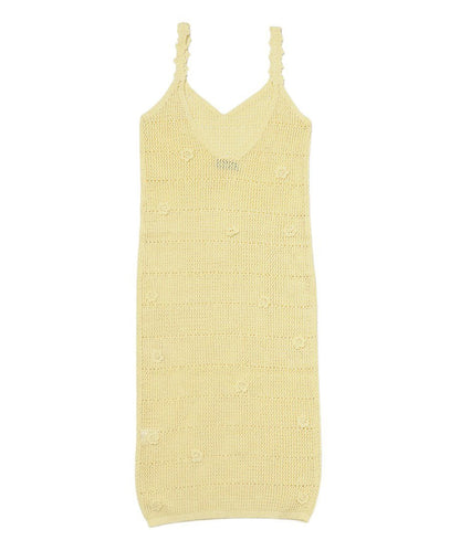 flower motif KNIT dress_11