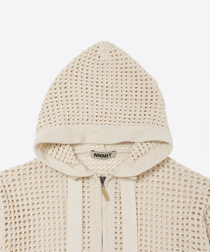 short mesh knit zip foodie_5