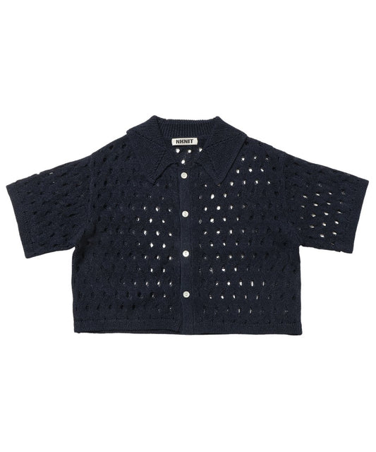 wave pattern KNIT shirt_2