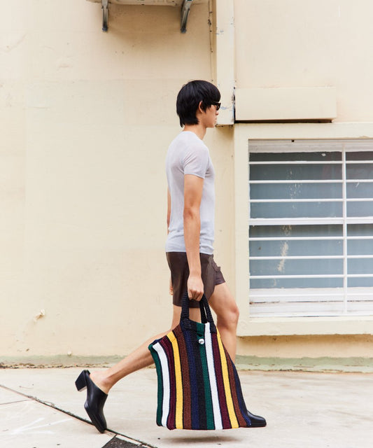 multi  stripeKNIT big bag_1