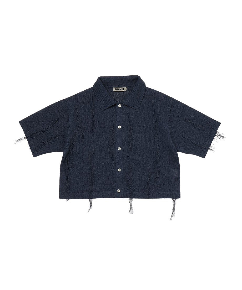 paper mix fringe KNIT shirts_4