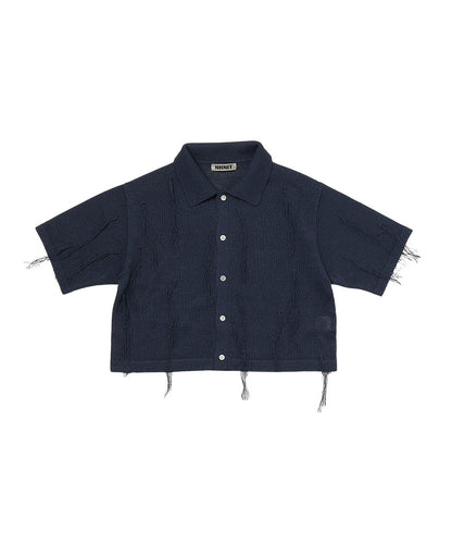 paper mix fringe KNIT shirts_4