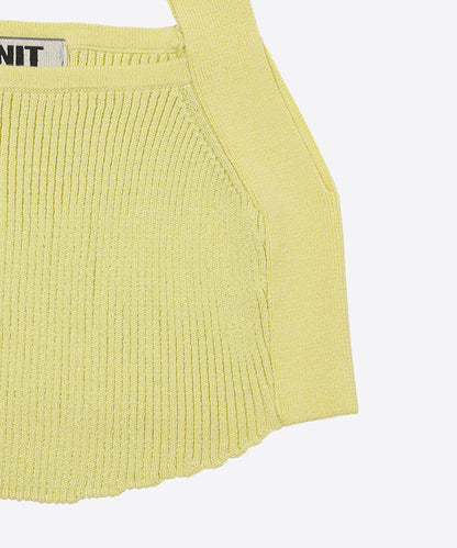 cotton rib short knit tank top_14