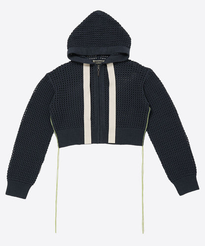 short mesh knit zip foodie_3