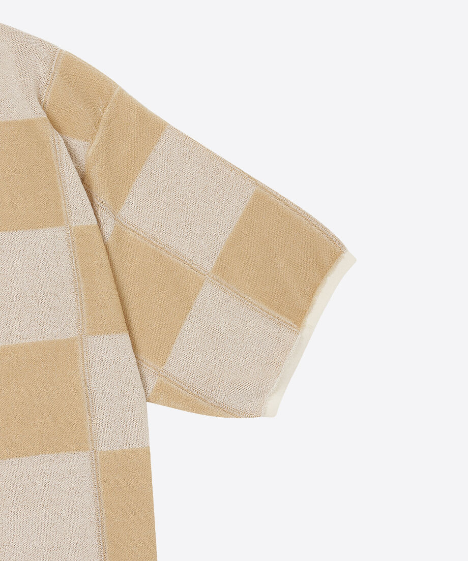 check pattern knit shirt_8