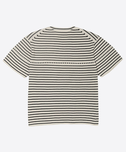 paper mix pattern knit T-shirt♡_6