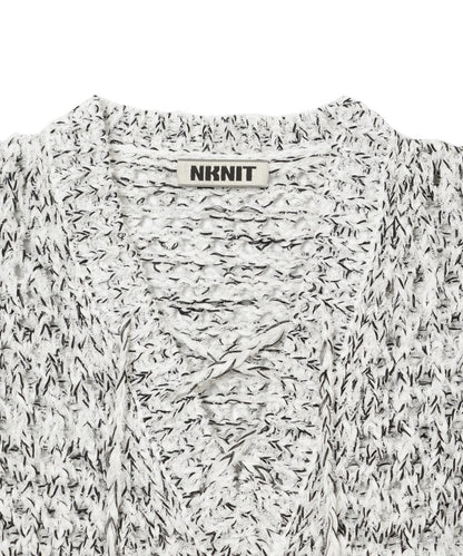mix color lace up KNIT_6