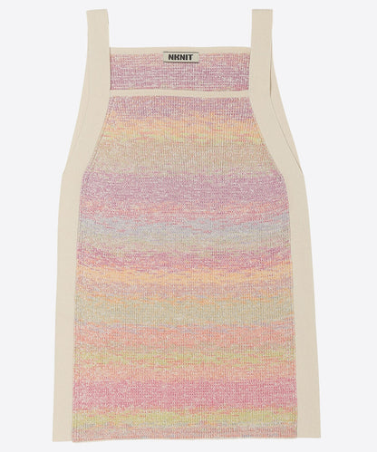 cotton rib square knit tank top_3