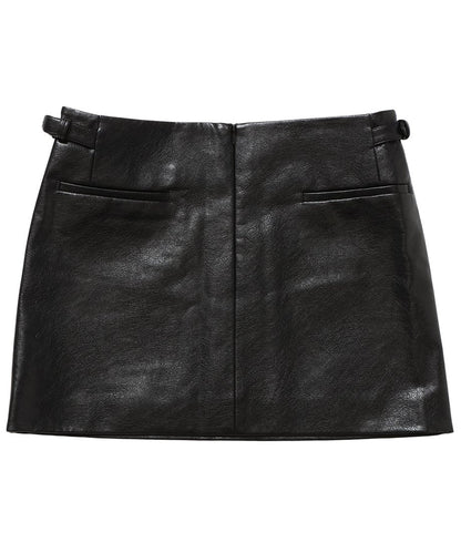 vegan leather mini skirt_7