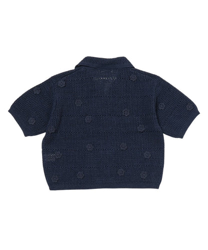 flower motif KNIT  shirt_21