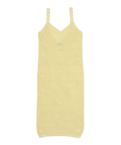 flower motif KNIT dress_3