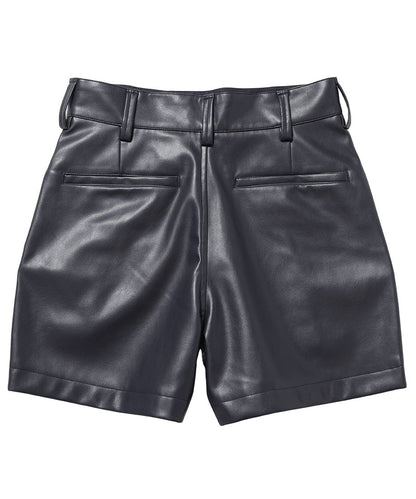 vegan leather short pants_21