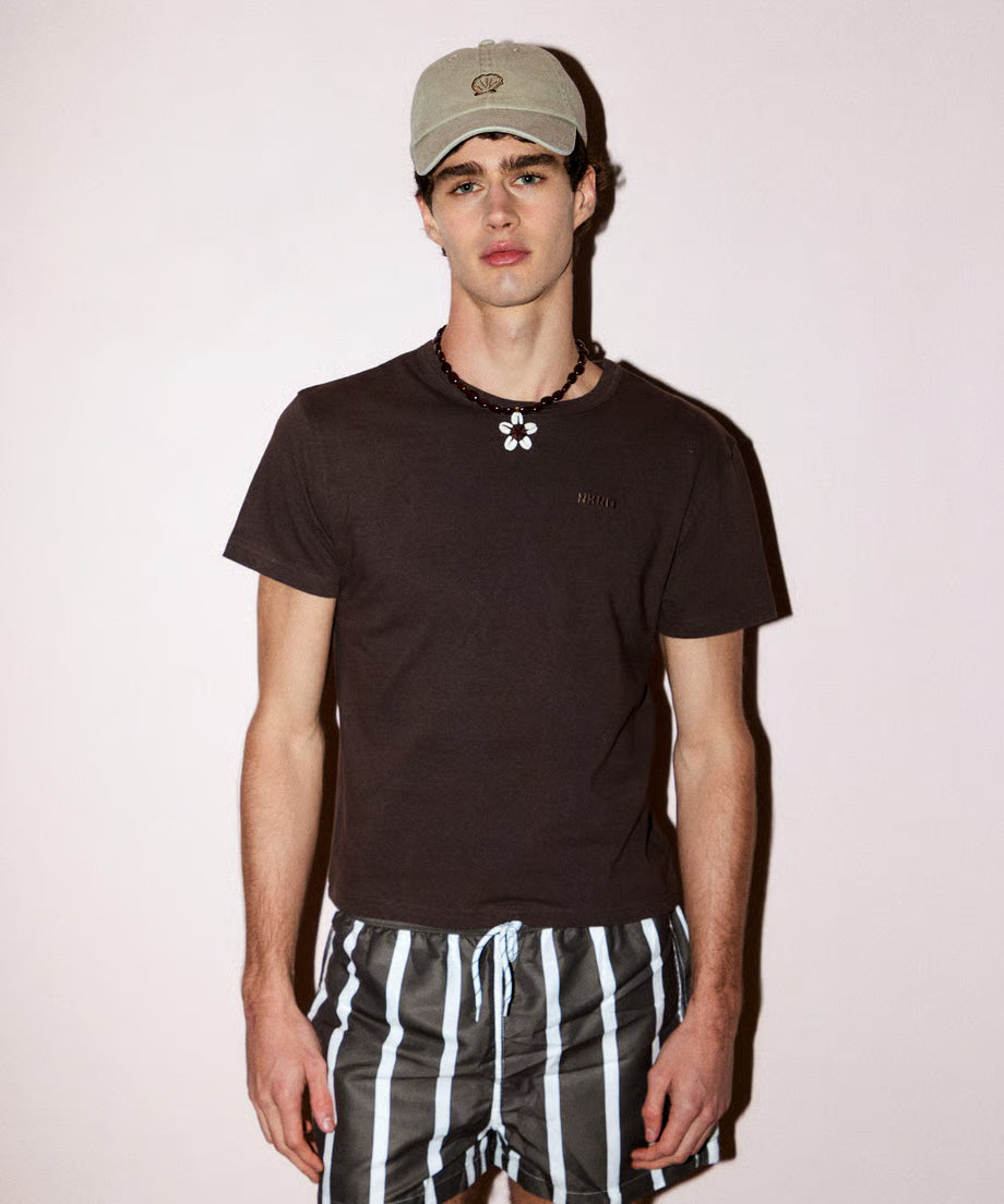 logo embroidery T-shirt – NKNIT