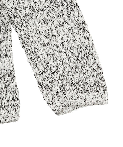 mix color lace up KNIT_7