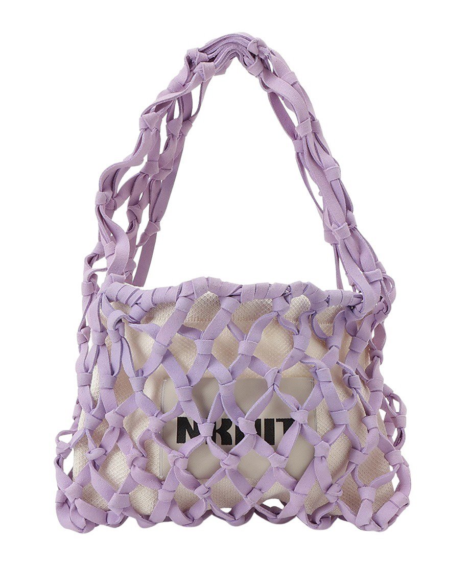 suede macrame bag 【small】_5