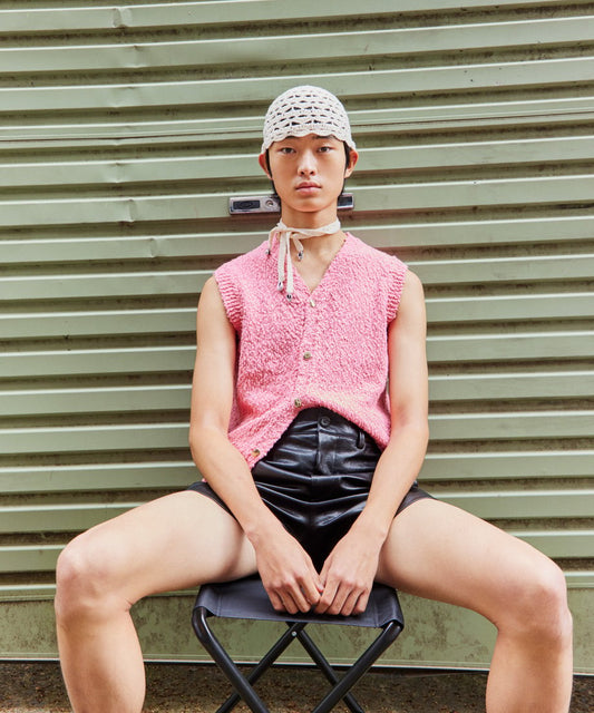 V-neck KNIT vest_1
