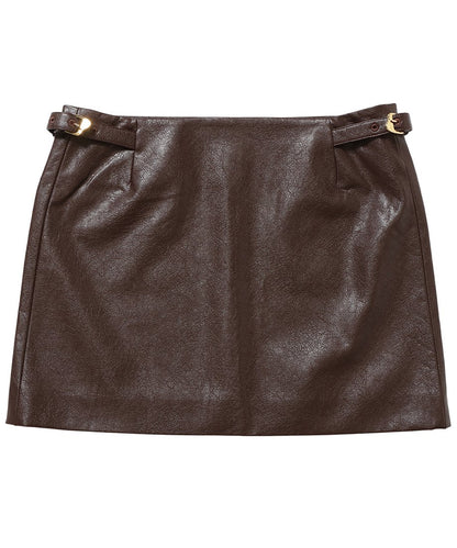 vegan leather mini skirt_4