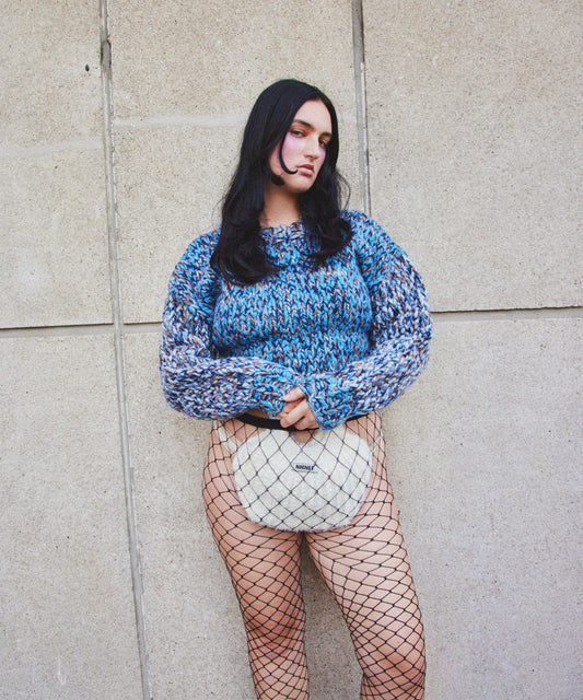 mix color hand KNIT 【short】_1
