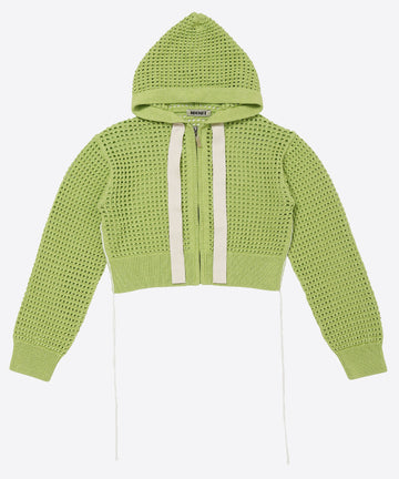 short mesh knit zip foodie – NKNIT