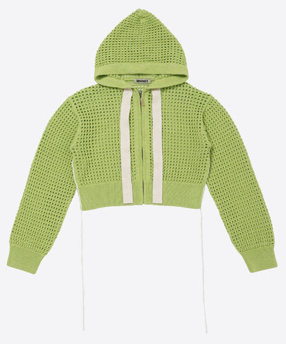 short mesh knit zip foodie_4