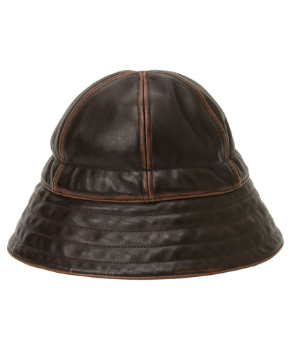 vegan  leather sailor hat_9