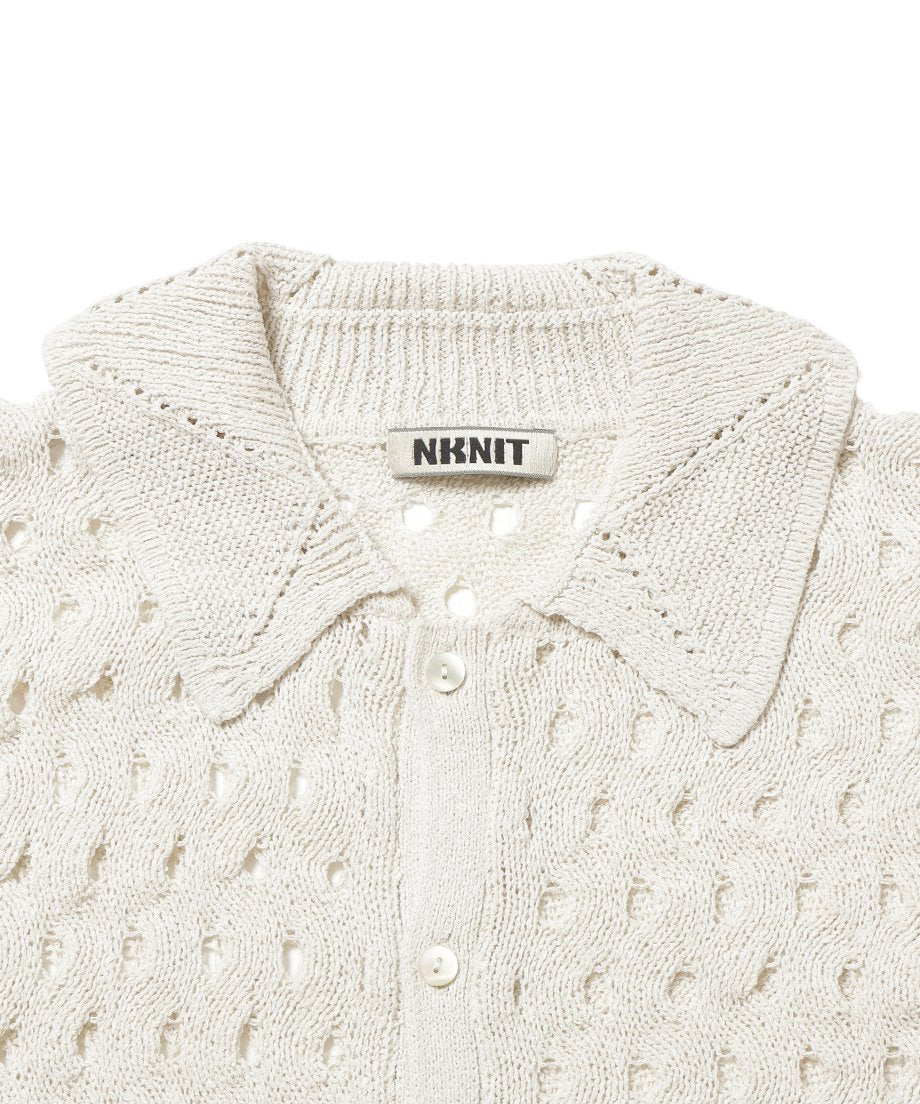 wave pattern KNIT shirt_16