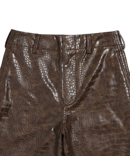 vegan leather wide pants_22