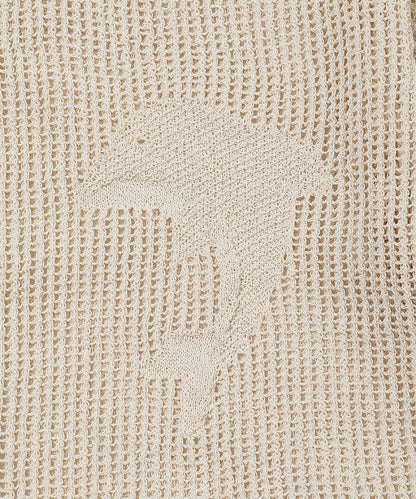 mesh dolphin KNIT  shirt_7