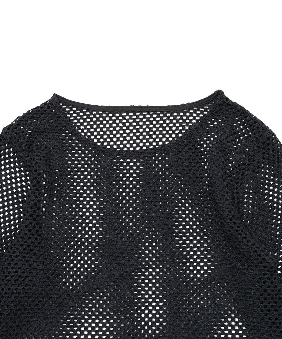 NKNIT mesh♡ KNIT T-shirt MEN'S MESH KNIT T-SHIRT – ALAND USA