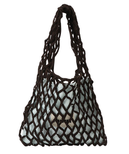 suede macrame bag 【large】_5