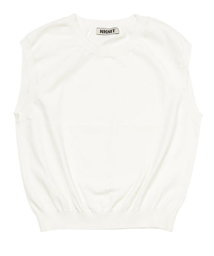 silk mix sleeveless KNIT_3