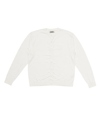 silk cotton crew neck KNIT cardigan_3