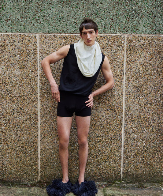 silk cotton fit KNIT shorts_1