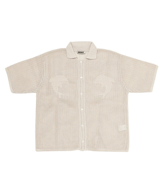 mesh dolphin KNIT  shirt_2